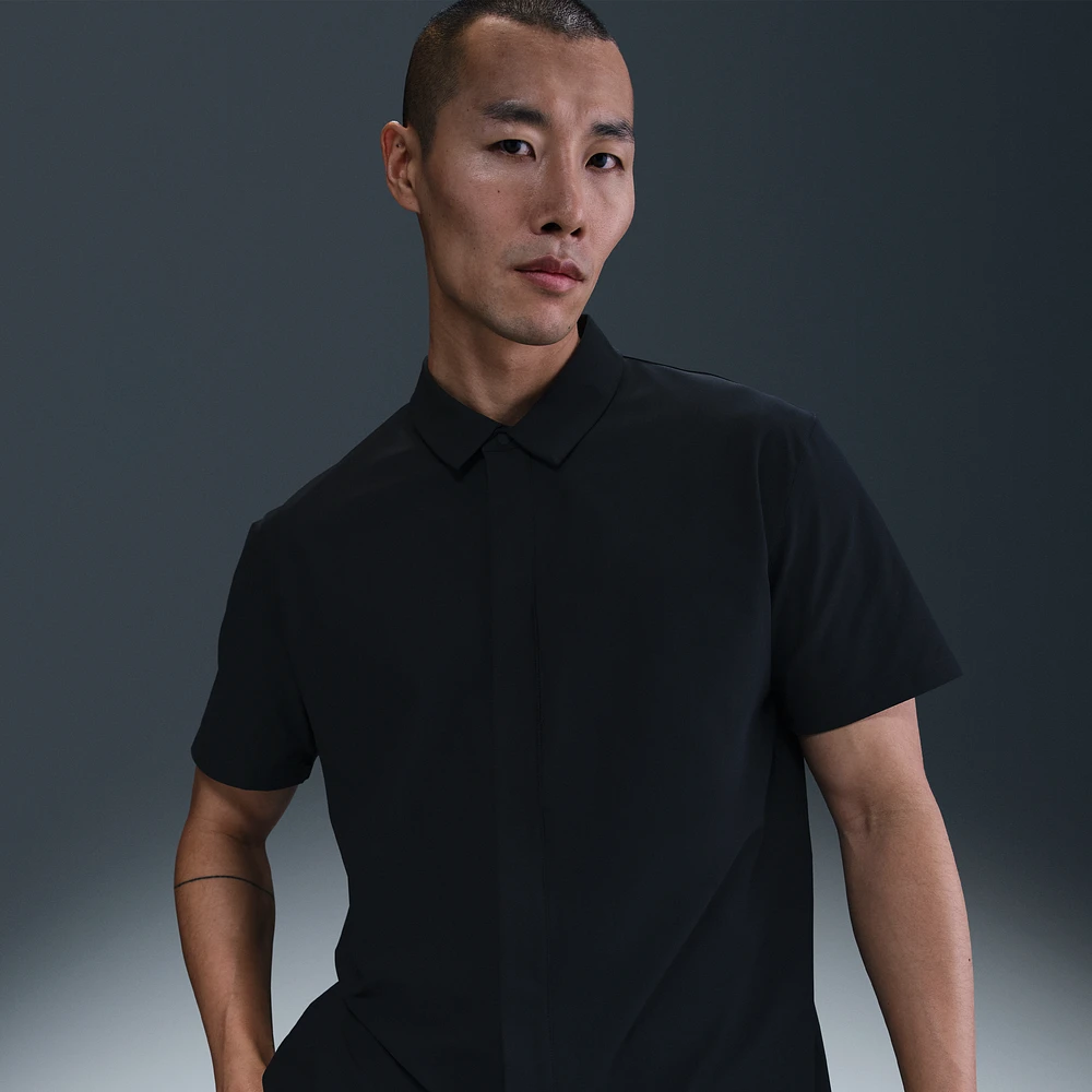 Nike 24.7 PerfectStretch Men's Dri-FIT Short-Sleeve Snap-Down Top