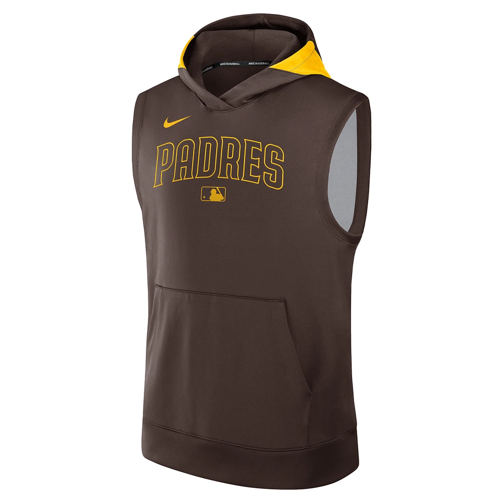 San Diego Padres Authentic Collection Men’s Nike Dri-FIT MLB Sleeveless Pullover Hoodie