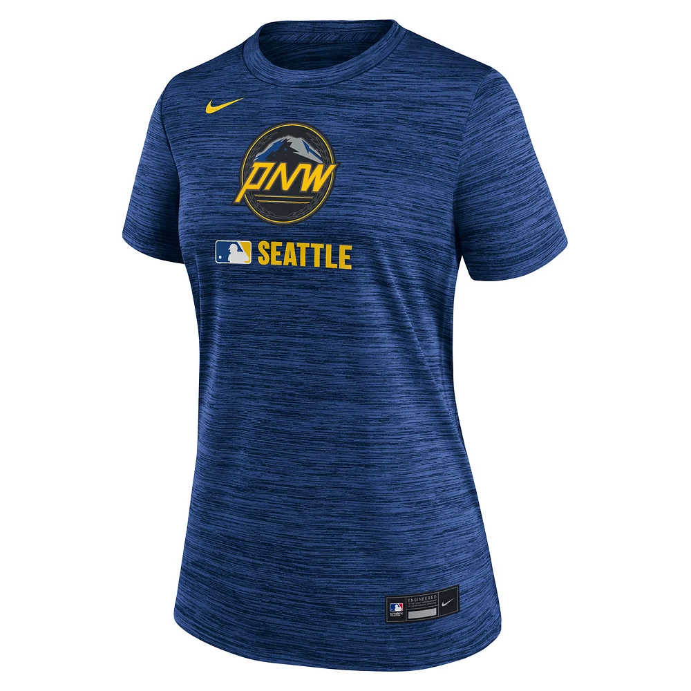 Seattle Mariners Authentic Collection City Connect Velocity Women's Nike Dri-FIT MLB T-Shirt
