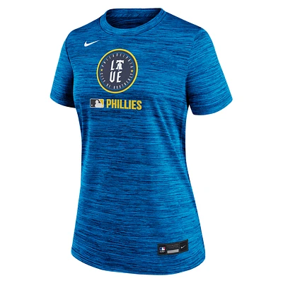 Philadelphia Phillies Authentic Collection City Connect Velocity Women's Nike Dri-FIT MLB T-Shirt