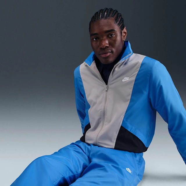 Club Suit Nike Tracksuit Blue White Nike Sportswear Club Men's