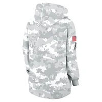 New England Patriots Salute to Service Primary Edge Club Women's Nike NFL Pullover Hoodie