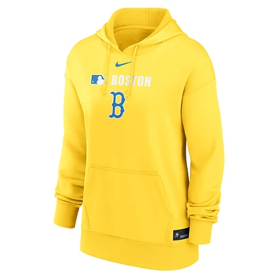 Boston Red Sox Authentic Collection City Connect Women's Nike Therma MLB Pullover Hoodie