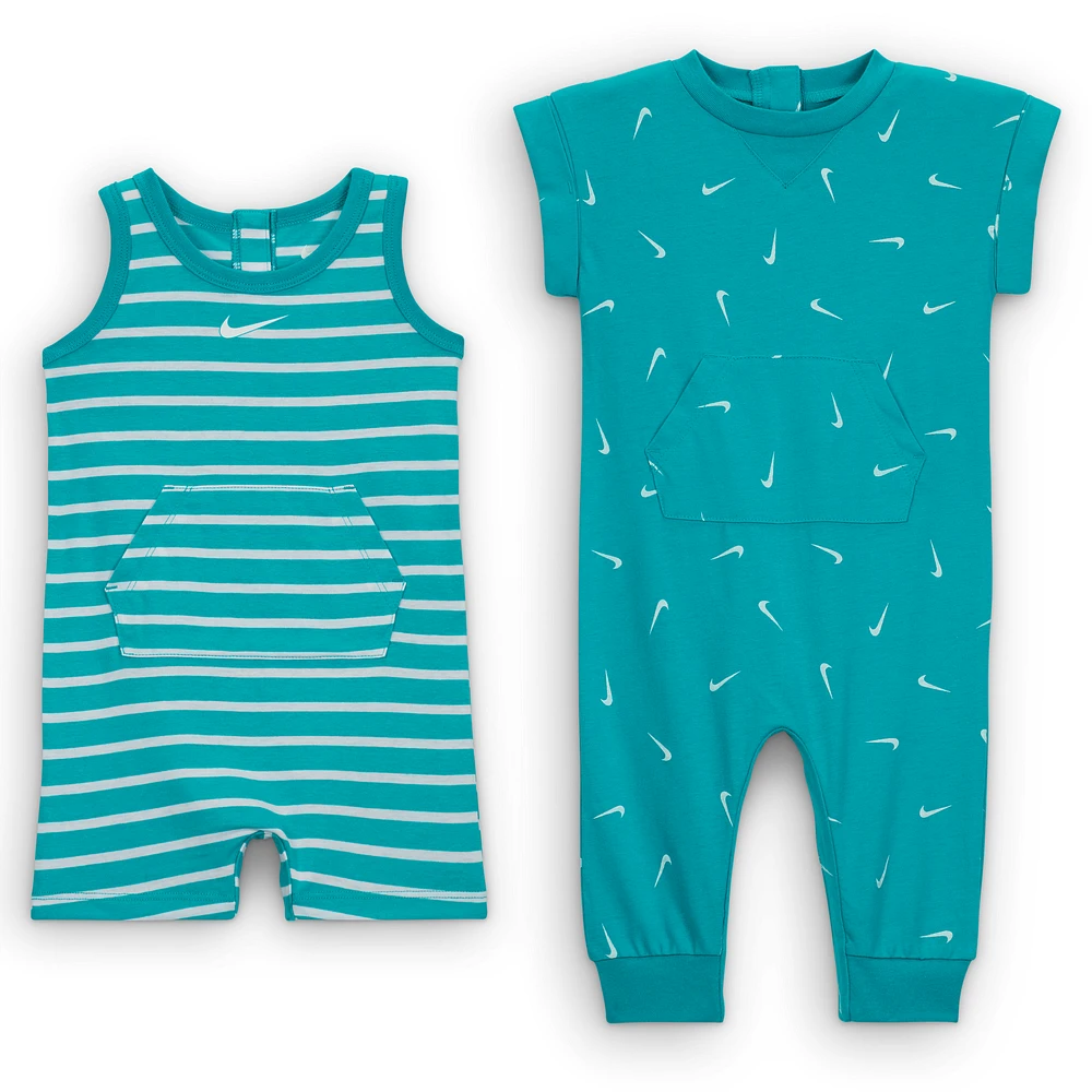 Nike Essentials Baby (0-9M) Short Sleeve and Tank 2-Pack Romper Set
