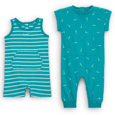 Nike Essentials Baby (0-9M) Short Sleeve and Tank 2-Pack Romper Set