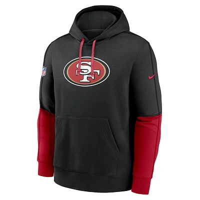 San Francisco 49ers Sideline Team Issue Club Men's Nike NFL Pullover Hoodie