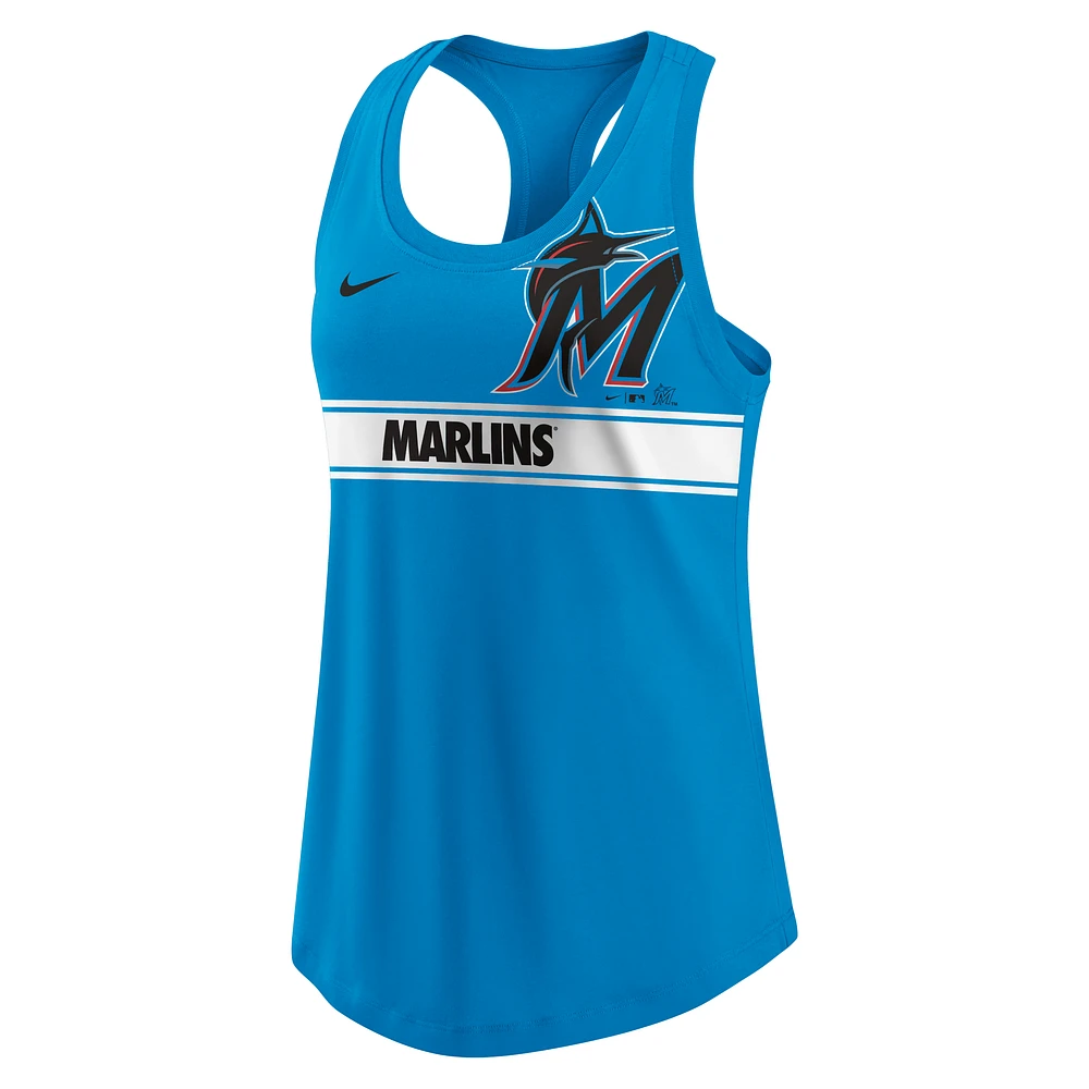 Miami Marlins Logo Women's Nike Dri-FIT MLB Racerback Tank Top