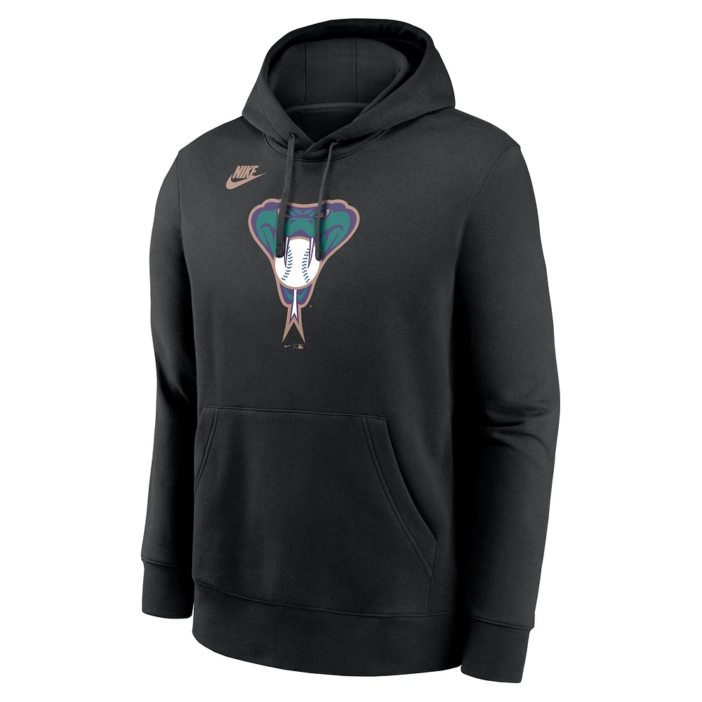 Arizona Diamondbacks Cooperstown Logo Club Men's Nike MLB Pullover Hoodie