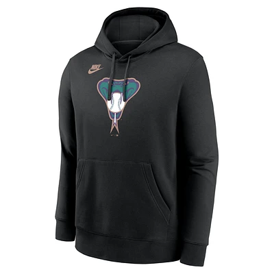 Arizona Diamondbacks Cooperstown Logo Club Men's Nike MLB Pullover Hoodie