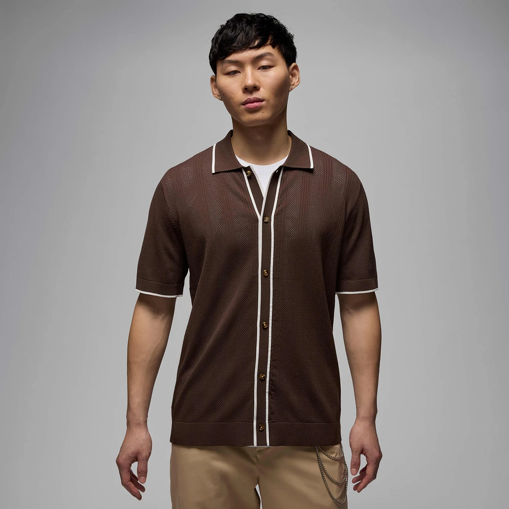 Jordan Sport Men’s Knit Button-Down Golf Top