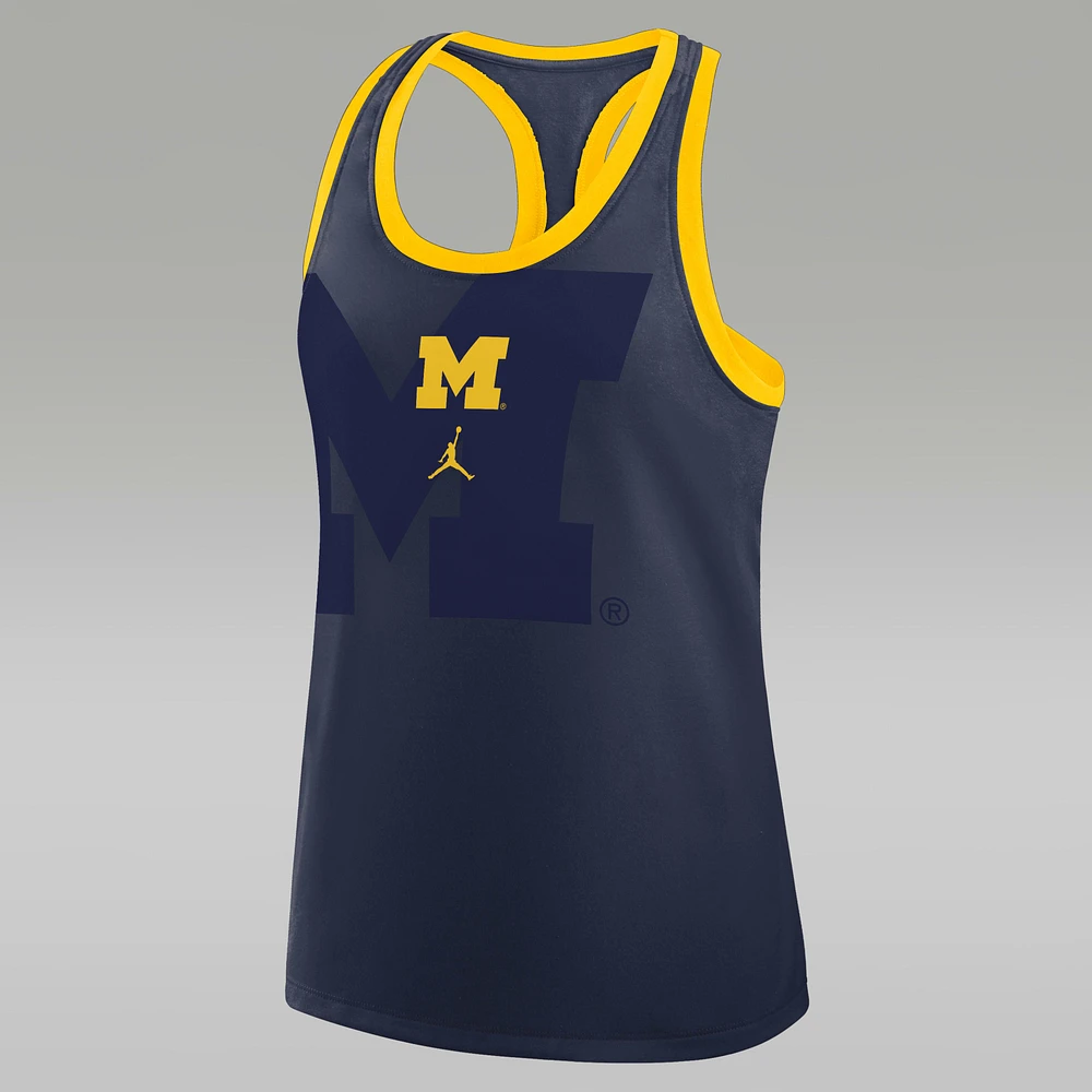 Michigan Primetime Shadow Women's Jordan Brand College Racerback Tank Top
