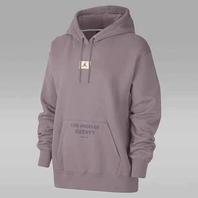 Los Angeles Lakers Flight Fleece Women's Jordan NBA Satin-Lined Pullover Hoodie