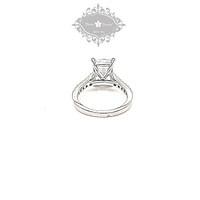 Sterling Silver Radiant Cubic Zirconia Ring 147717