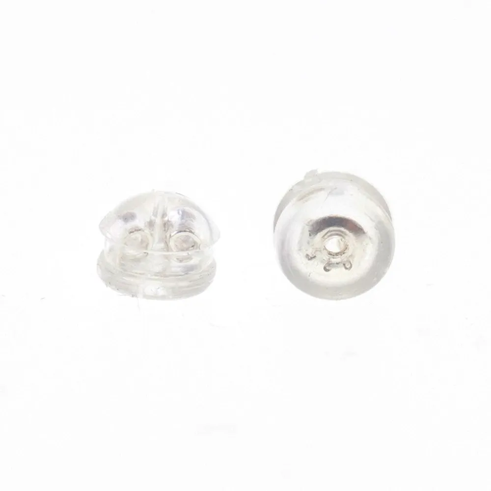 Sterling Silver Silicone earrings backing 142412