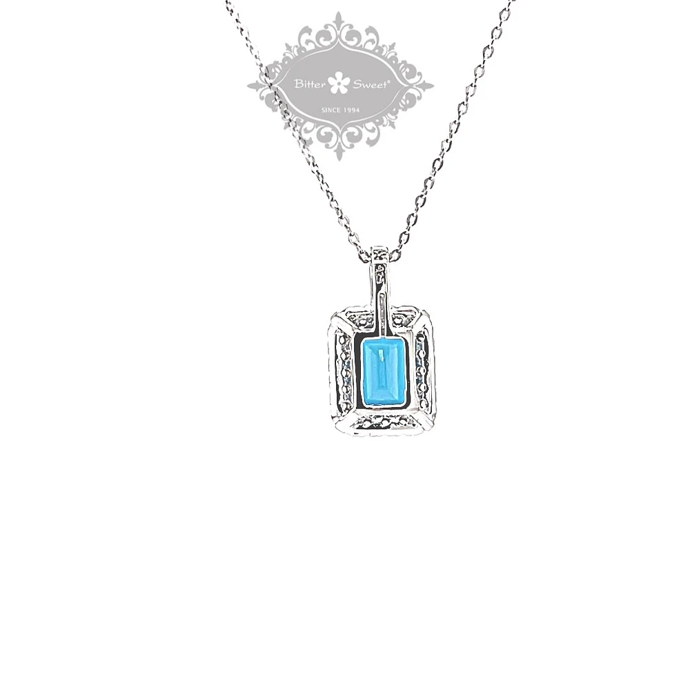 Sterling Silver Cubic Zirconia Necklace