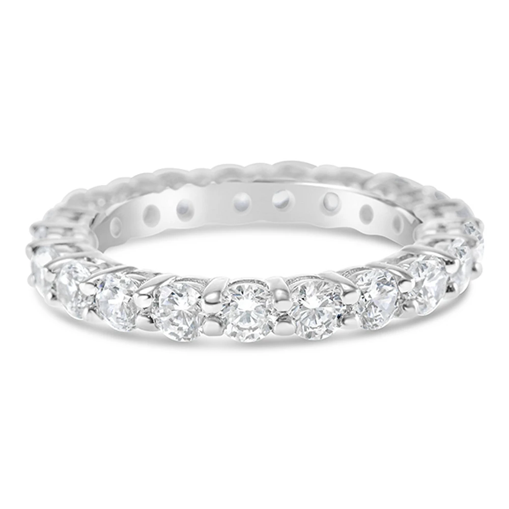 Sterling Silver Cubic Zirconia Ring