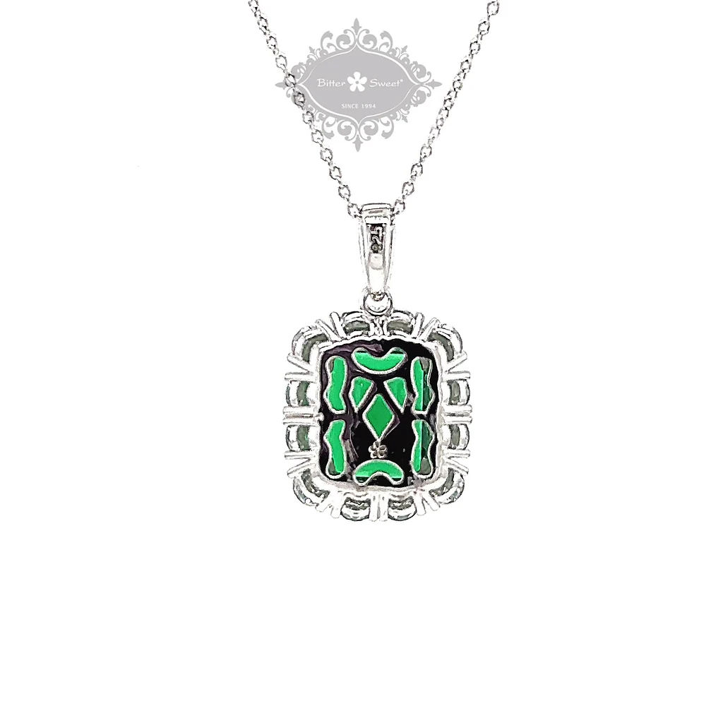 Sterling Silver Cubic Zirconia Necklace