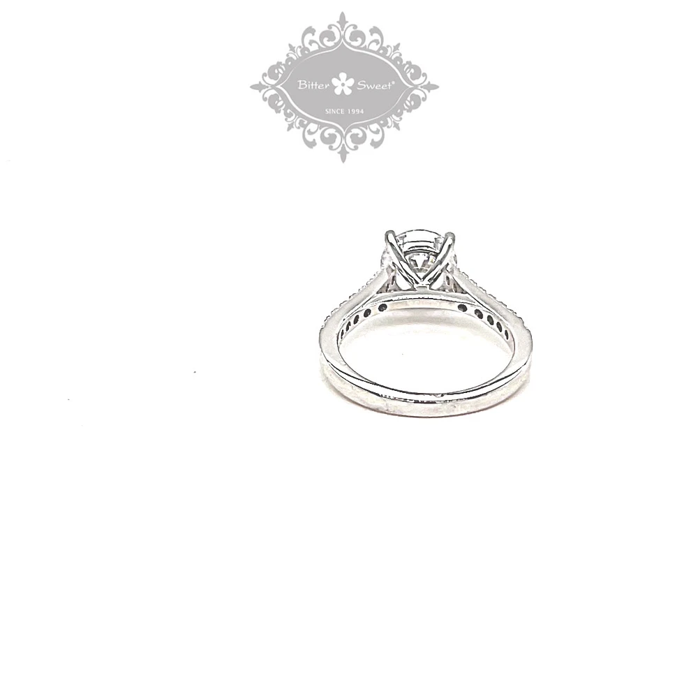Sterling Silver Round Cubic Zirconia Ring 147711