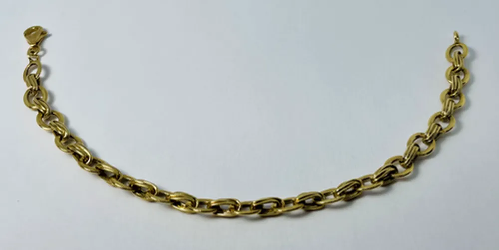 10kt Gold Fancy Charm Bracelet