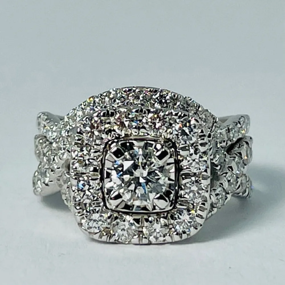 14kt White Gold Diamond Set 2.00ctw