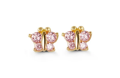 14kt Gold Baby Bella Butterfly Earrings