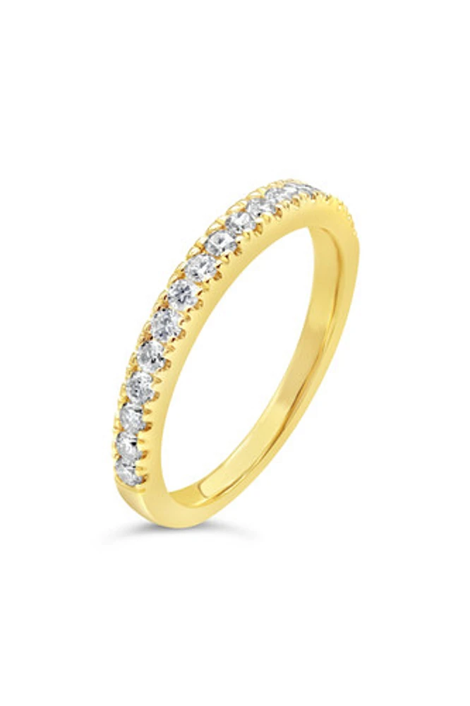 14K YELLOW GOLD DIAMOND 0.34TDW ICICLES CLAW SET BAND