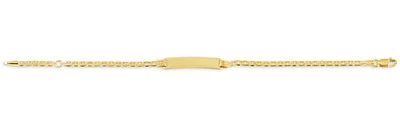 10kt Gold Baby Bella ID Bracelet (Mariner Link)