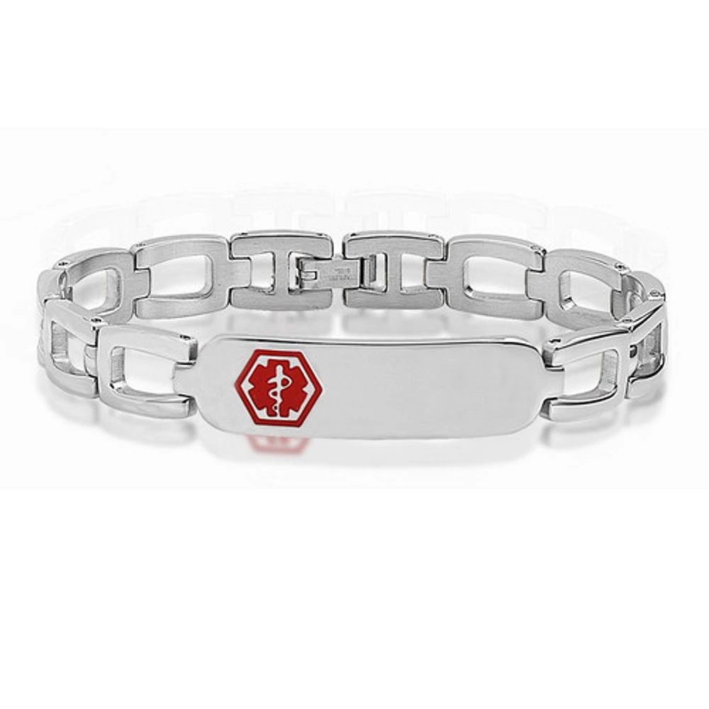 Stainless Steel Medical ID bracelet for women