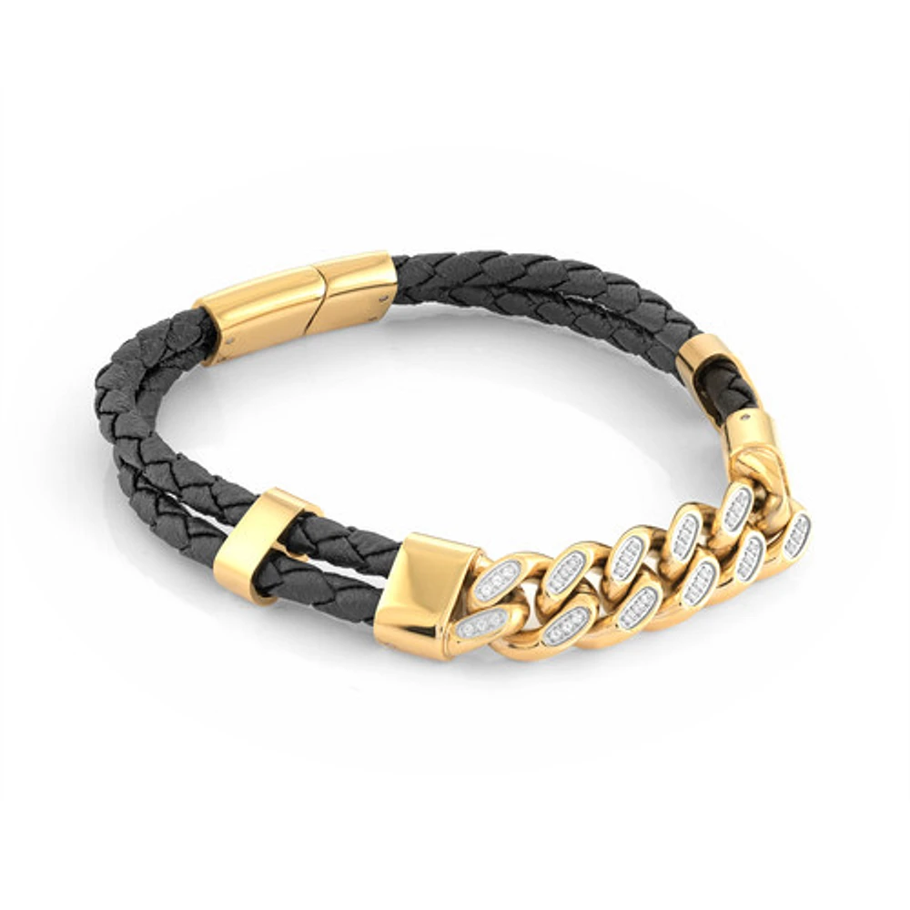 ITALGEM Kaden Leather Bracelet