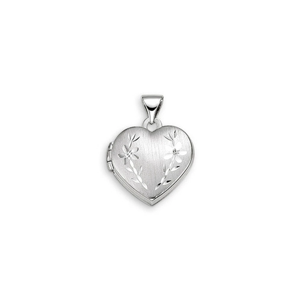 10kt Gold Sentiments Locket Heart Shaped
