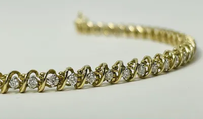 10kt Gold 1.00ctw Diamond Tennis Bracelet