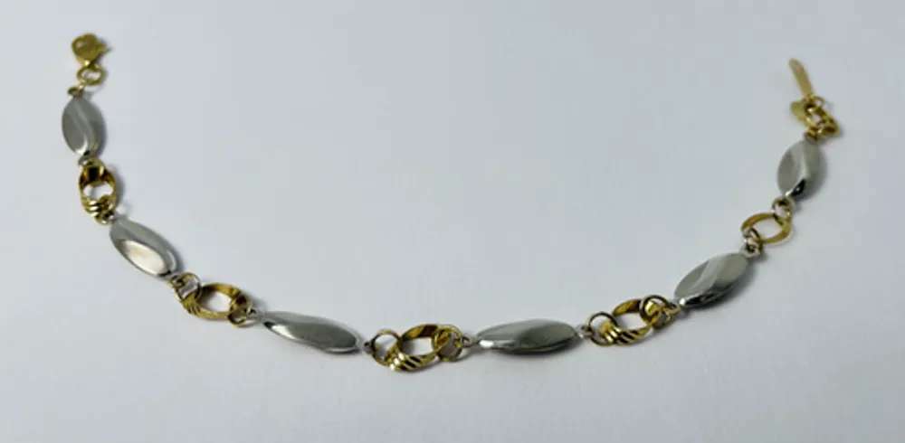 10kt Gold Two-Tone Lady's Bracelet