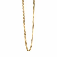 ITALGEM Gold Plated Stainless Steel 3.3mm Curb Chain