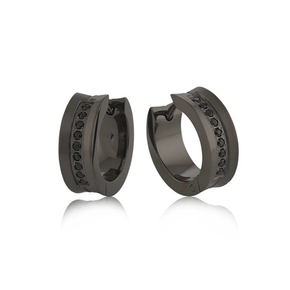 ITALGEM CZ Stripe Earrings