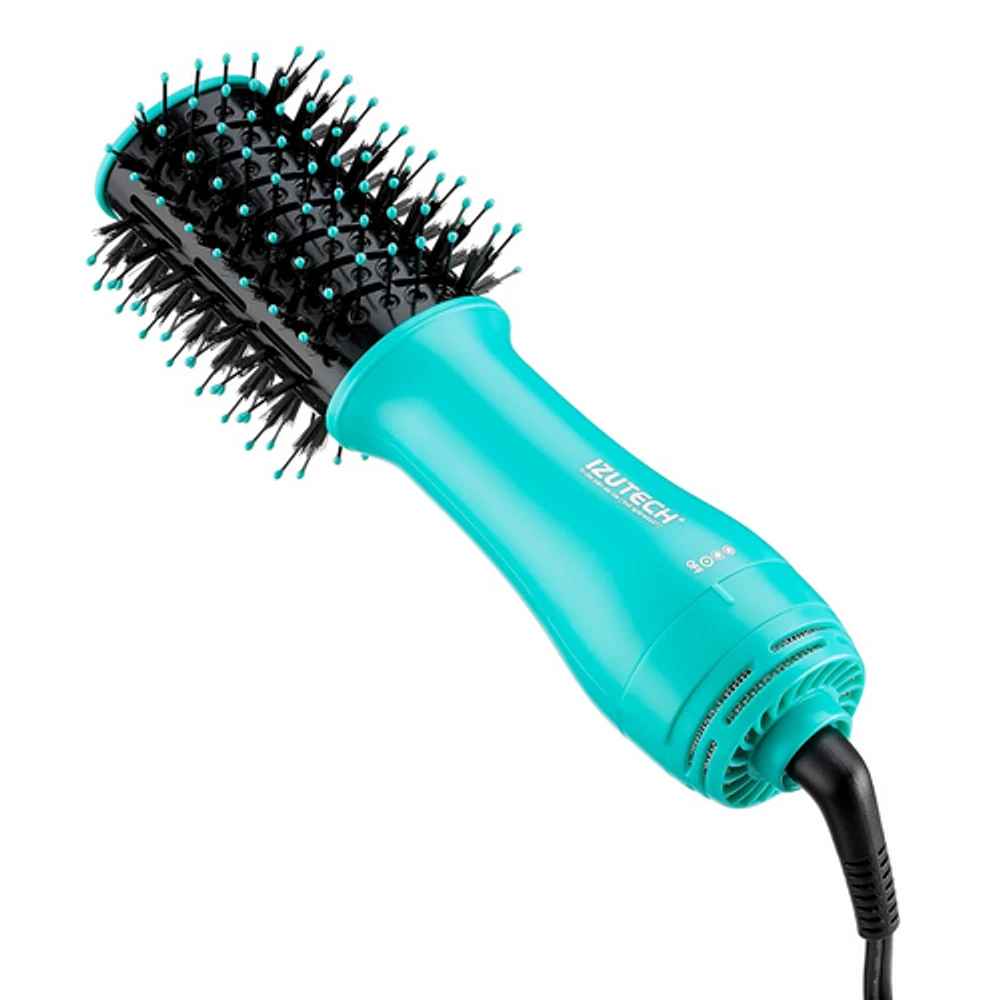 Izutech - TORO - Portable 2-in-1 - Brosse Séchoir (bleu sarcelle)