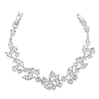 Bridal Silver Cubic Zirconia Bracelet 126692