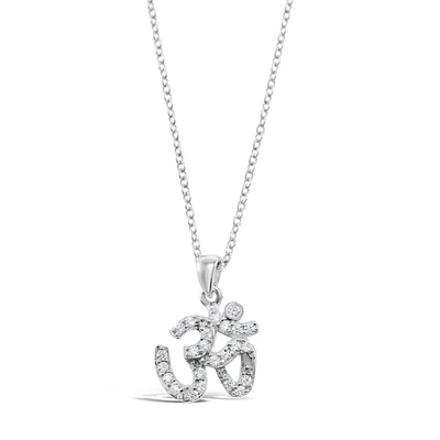 Sterling Silver Cubic Zirconia Necklace 128059