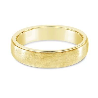 Men's Stainless Steel Gold Plain Ring 142447
