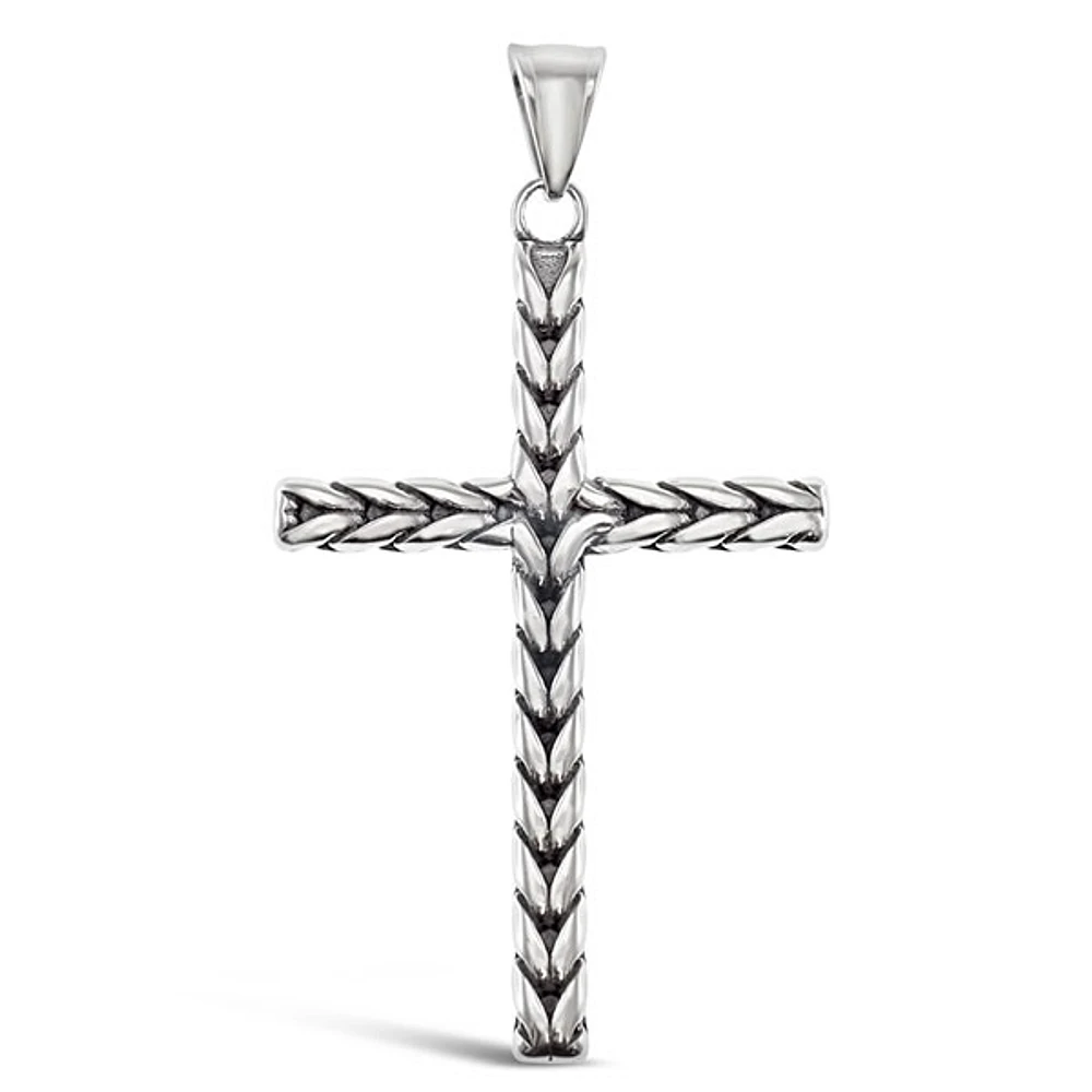 Stainless Steel Silver Cross Pendent 146535