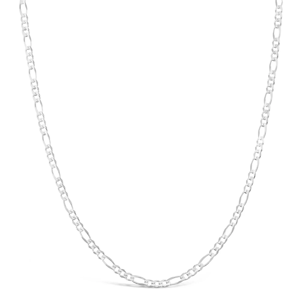 Sterling Silver 3.8mm Figaro 20" Chain Necklace 142096