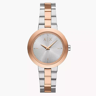 Armani Exchange Two-Hand Two-Tone Stainless Steel Watch