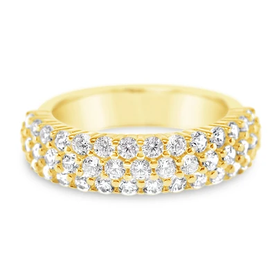 Bitter Sweet Gold Plated Sterling Silver Cubic Zirconia Ring 153258