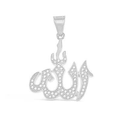 Stainless Steel Allah Crystal Pendant 150681