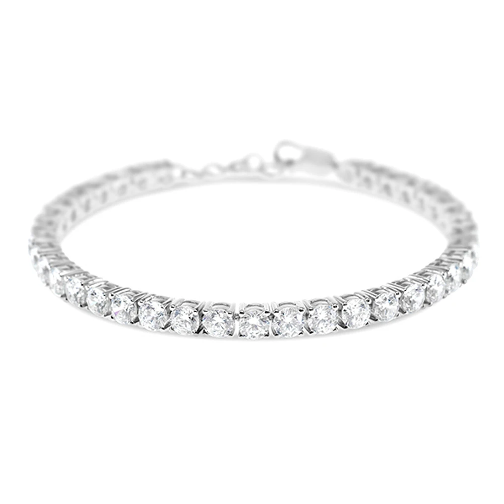 Sterling Silver 4mm Cubic Zirconia Tennis Bracelet 113761