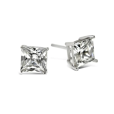 Sterling Silver Cubic Zirconia Square 2mm Studs 9001471