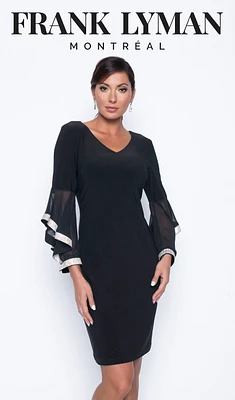 Bell Sleeve Cocktail Dress