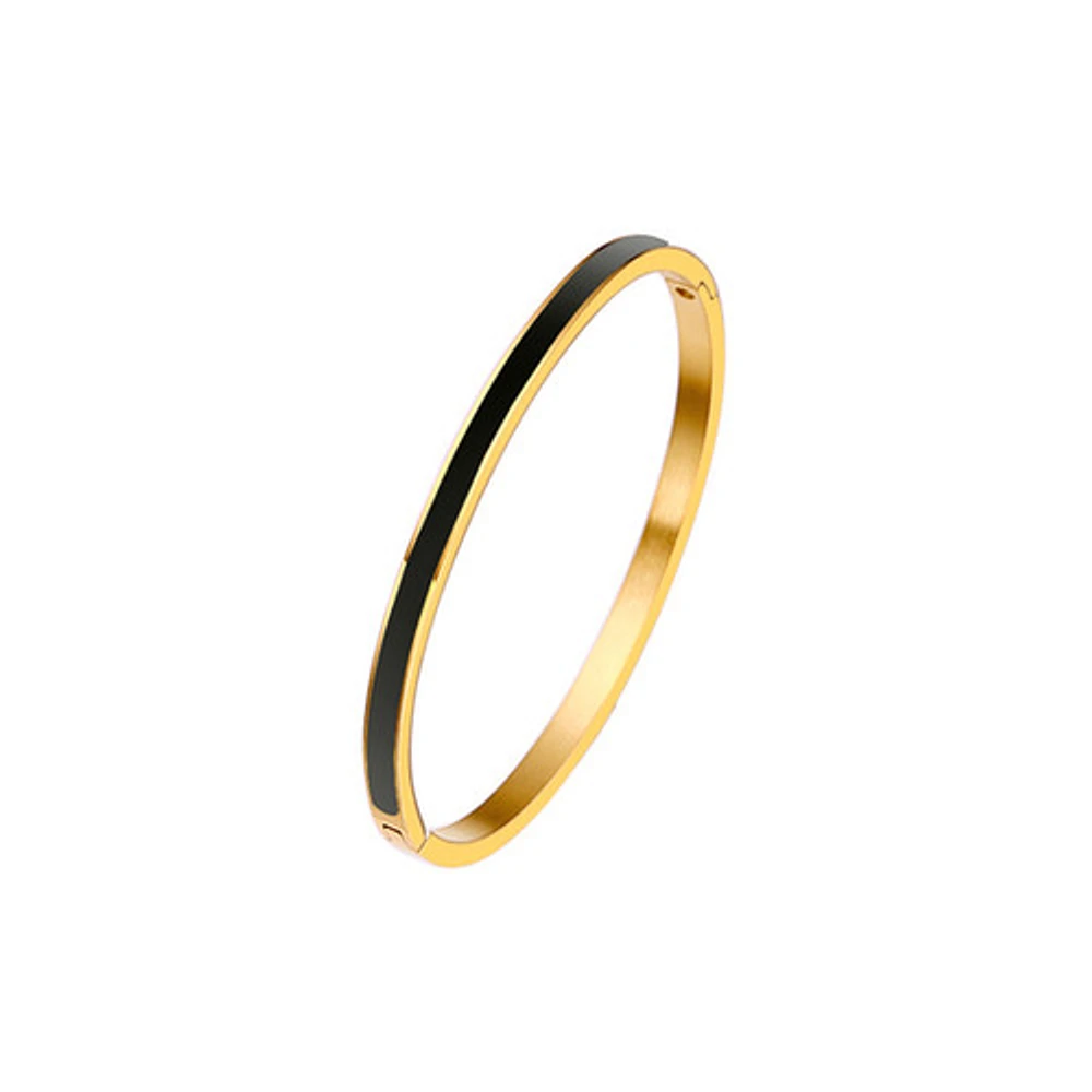 Enameled Bangle Bracelet