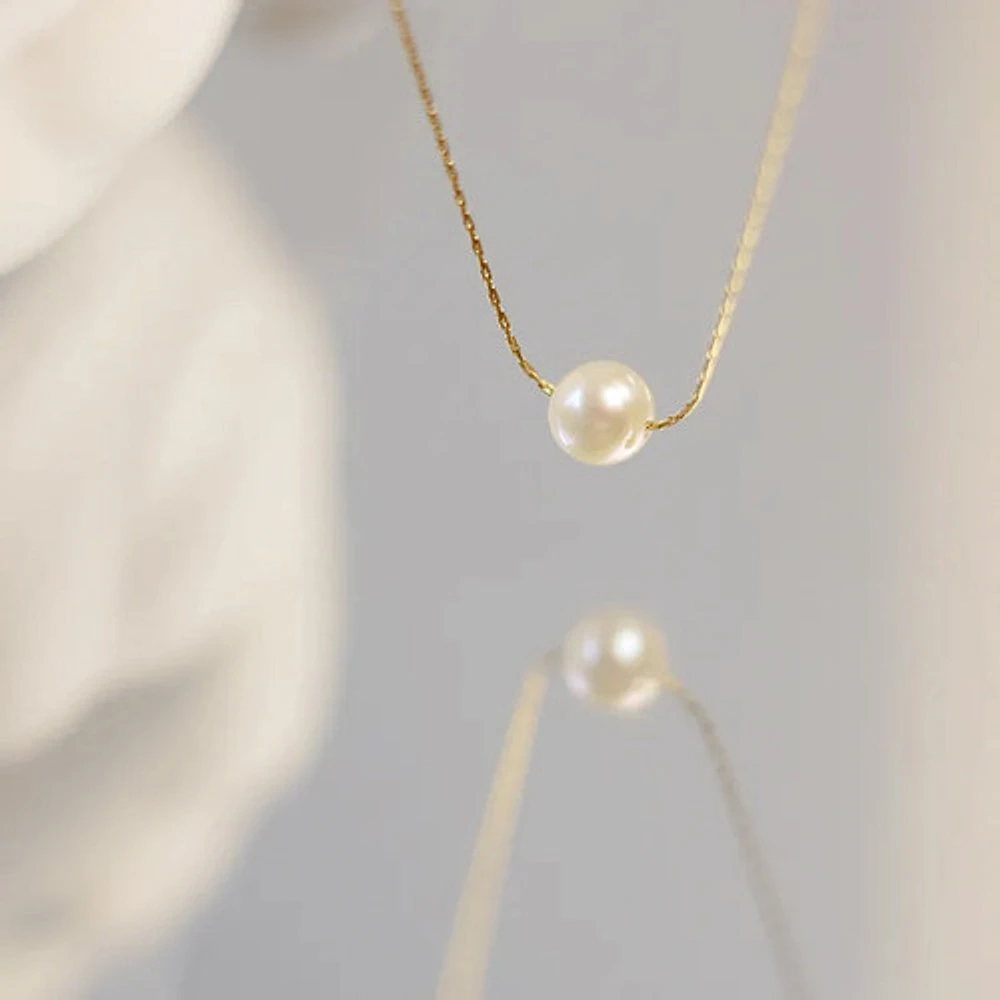 Everyday Single Pearl Necklace