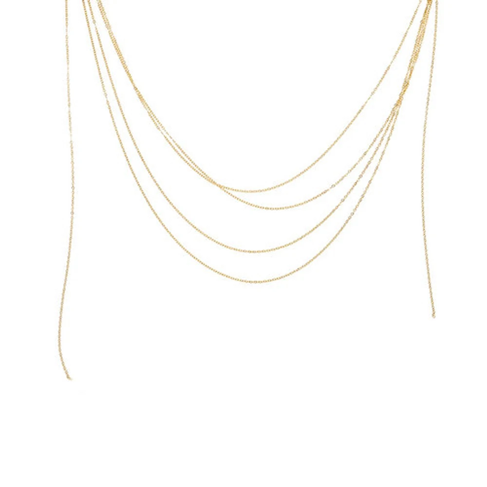 Layered Up Fringe Necklace
