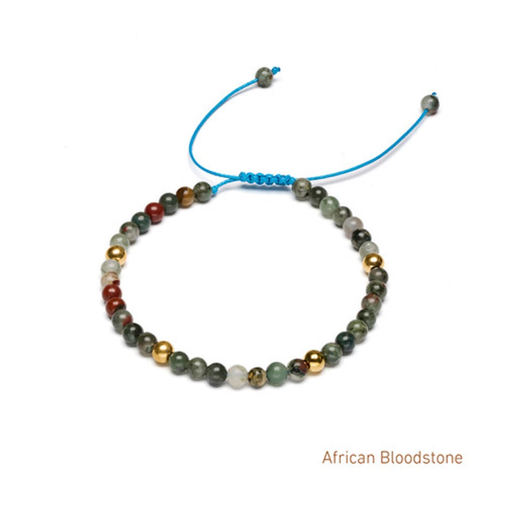 Braided Natural Crystal Bracelet (Spring Freshness)